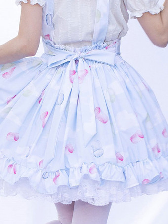 アイドル服ロリータSKカードキャプターさくらイメージ通りフリル花柄ロリータスカート