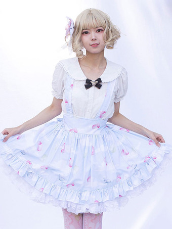 ご参考ください アイドル服ロリータSKカードキャプターさくらイメージ通りフリル花柄ロリータスカート