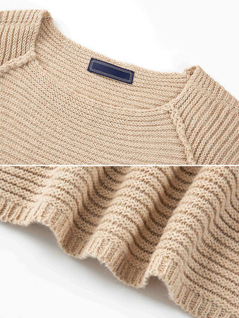 メンズセーター メンズプルオーバーニット ジュエルネック 春 アプリコット アプリコット