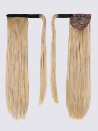 ロング ストレート ポニーテール ウィッグ デイリー カジュアル ヘアエクステンション