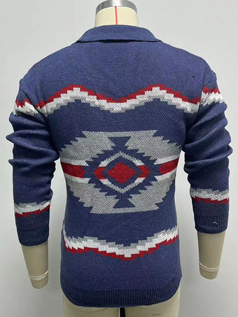 メンズ 衣類 メンズ カーディガン メンズ セーター メンズ カーディガン シック 長袖 ディープ ブルー ディープ ブルー スペシャル