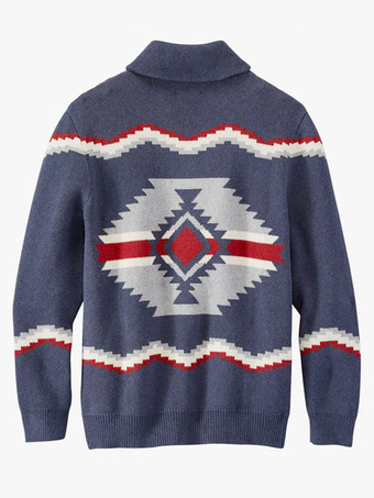 メンズ 衣類 メンズ カーディガン メンズ セーター メンズ カーディガン シック 長袖 ディープ ブルー ディープ ブルー スペシャル