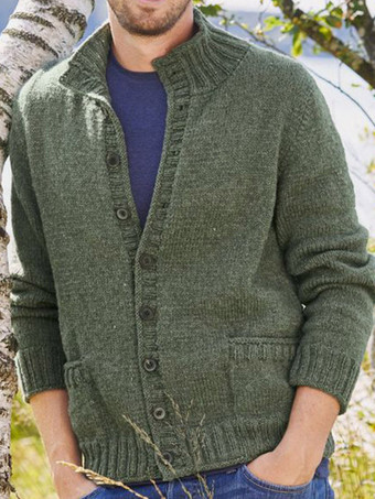 ハンターグリーン メンズ 衣類 メンズ カーディガン メンズ セーター メンズ カーディガン シック 長袖 ハンター グリーン ハンター グリーン ファッショナブル