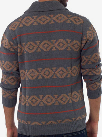 メンズ 衣類 カーディガン 男性用 メンズ セーター メンズ カーディガン ラウンジ 長袖 グレー グレー 快適