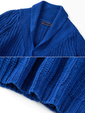 メンズ 衣類 メンズ カーディガン メンズ セーター メンズ カーディガン シンプル 長袖 ブルー ブルー スペシャル