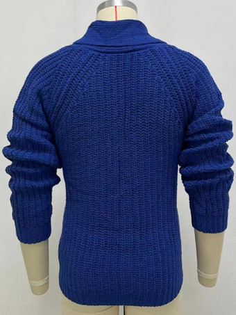 メンズ 衣類 メンズ カーディガン メンズ セーター メンズ カーディガン シンプル 長袖 ブルー ブルー スペシャル