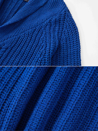 メンズ 衣類 メンズ カーディガン メンズ セーター メンズ カーディガン シンプル 長袖 ブルー ブルー スペシャル