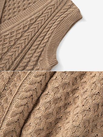 メンズ 衣類 メンズ カーディガン メンズ セーター メンズ カーディガン ラウンジ ノースリーブ コーヒー ブラウン コーヒー ブラウン ユニーク