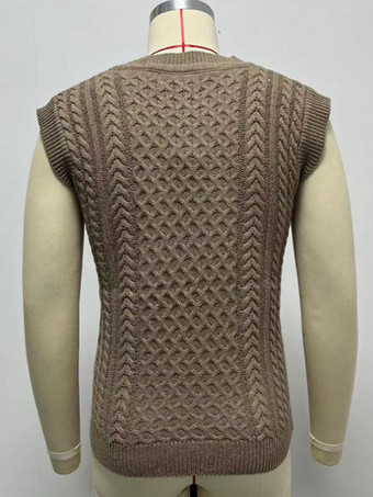 メンズ 衣類 メンズ カーディガン メンズ セーター メンズ カーディガン ラウンジ ノースリーブ コーヒー ブラウン コーヒー ブラウン ユニーク