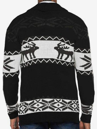 メンズ 衣類 メンズ カーディガン メンズ セーター メンズ カーディガン カジュアル 幾何学模様 長袖 スタイリッシュ レッド グリーン