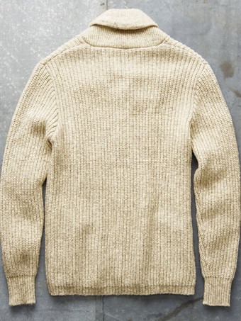 メンズ 衣類 カーディガン メンズ 男性用セーター メンズ カーディガン シンプル 長袖 アプリコット アプリコット ユニーク