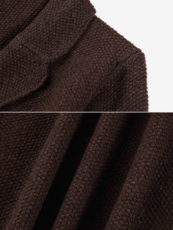 紳士服 カーディガン メンズ 男性用セーター メンズカーディガン シック 長袖 コーヒーブラウン コーヒーブラウン おしゃれ