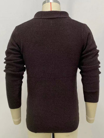 紳士服 カーディガン メンズ 男性用セーター メンズカーディガン シック 長袖 コーヒーブラウン コーヒーブラウン おしゃれ