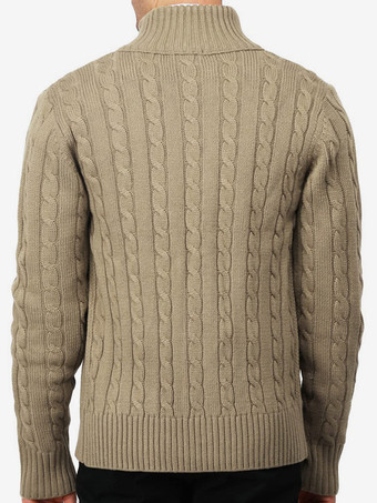 紳士服 カーディガン メンズ 男性用セーター メンズカーディガン シンプル 長袖 グレー アプリコット スタイリッシュ