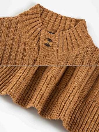 Cardigan Décontracté Pour Hommes Pulls Manches Longues Kaki Gris