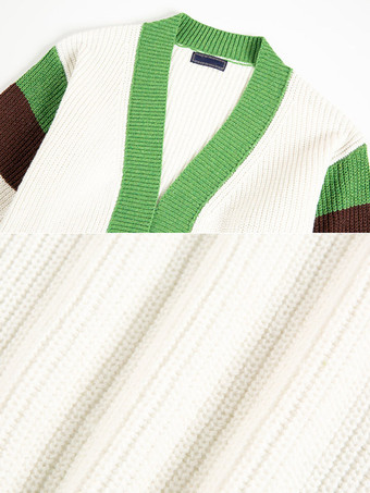 メンズ 衣類 メンズ カジュアル カーディガン メンズ セーター メンズ カーディガン シンプル カラーブロック 長袖 快適 グリーン グリーン