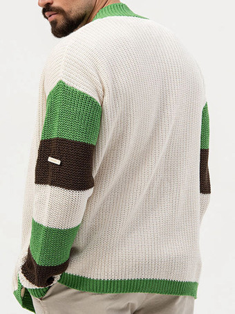 メンズ 衣類 メンズ カジュアル カーディガン メンズ セーター メンズ カーディガン シンプル カラーブロック 長袖 快適 グリーン グリーン