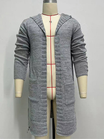 メンズ 衣類 カーディガン 男性用 メンズ セーター メンズ カーディガン シック 長袖 グレー グレー 快適