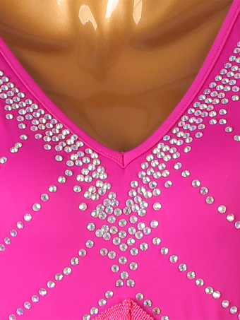 ラテンダンスドレス イエロー レディース エレガント ライクラスパンデックス ドレス ダンス衣装