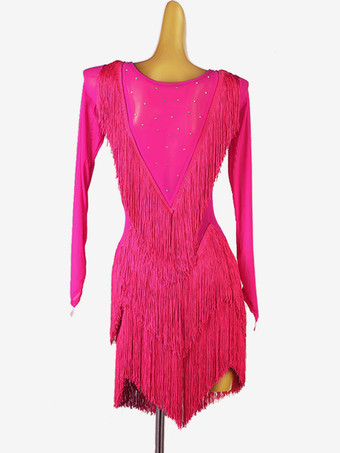 ラテンダンスドレス イエロー レディース エレガント ライクラスパンデックス ドレス ダンス衣装