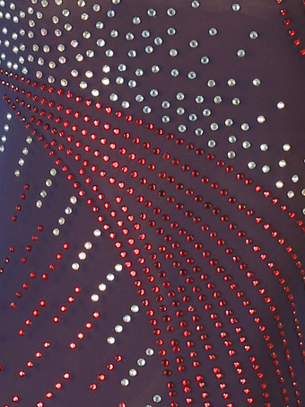 ラテン ダンス ドレス ダークネイビー 女性のセクシーなライクラスパンデックス ドレス ダンス衣装