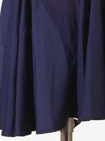 ラテン ダンス ドレス ダークネイビー 女性のセクシーなライクラスパンデックス ドレス ダンス衣装