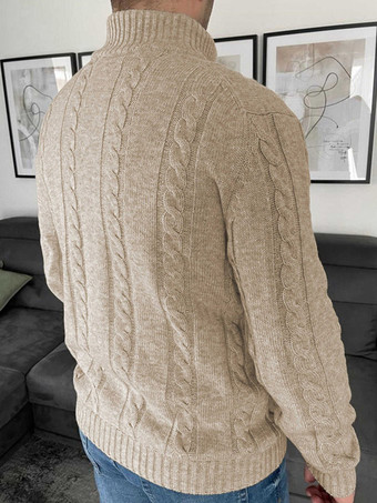 紳士服 カーディガン メンズ 男性用セーター メンズカーディガン シンプル 長袖 アプリコット アプリコット おしゃれ