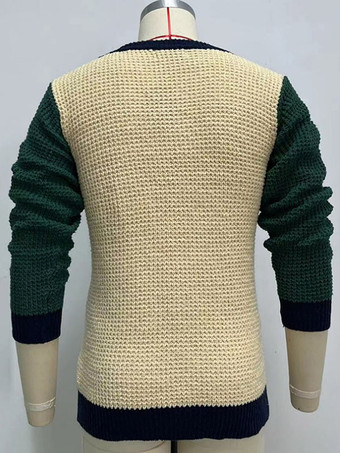 メンズ 衣類 メンズ カーディガン メンズ セーター メンズ カーディガン ラウンジ カラーブロック 長袖 スタイリッシュ イエロー イエロー