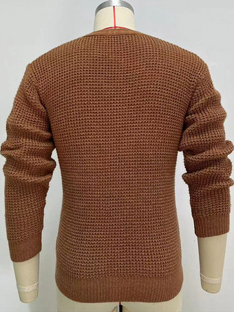 メンズ 衣類 カーディガン メンズ 男性用セーター メンズ カーディガン シンプル 長袖 コーヒーブラウン コーヒーブラウン スペシャル