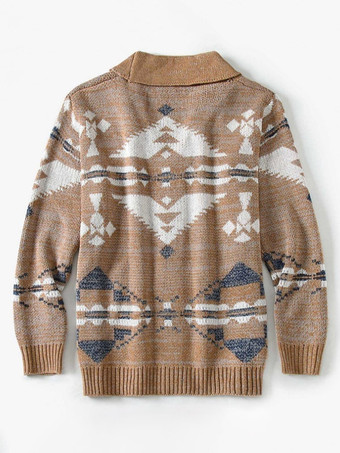 メンズ 衣類 メンズ カーディガン メンズ セーター メンズ カーディガン カジュアル 幾何学模様 長袖 スタイリッシュ ブラック カーキ