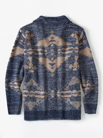 メンズ 衣類 メンズ カーディガン メンズ セーター メンズ カーディガン カジュアル 幾何学模様 長袖 スタイリッシュ ブラック カーキ