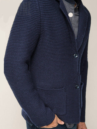 メンズ 衣類 メンズ カーディガン メンズ セーター メンズ カーディガン シンプル 長袖 ダークネイビー ダークネイビー 快適