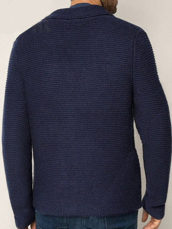 メンズ 衣類 メンズ カーディガン メンズ セーター メンズ カーディガン シンプル 長袖 ダークネイビー ダークネイビー 快適