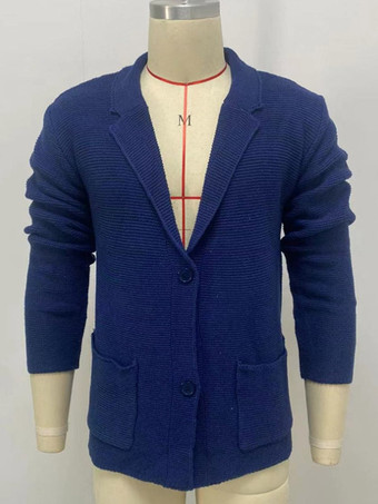 メンズ 衣類 メンズ カーディガン メンズ セーター メンズ カーディガン シンプル 長袖 ダークネイビー ダークネイビー 快適