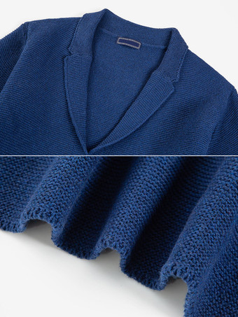 メンズ 衣類 メンズ カーディガン メンズ セーター メンズ カーディガン シンプル 長袖 ダークネイビー ダークネイビー 快適