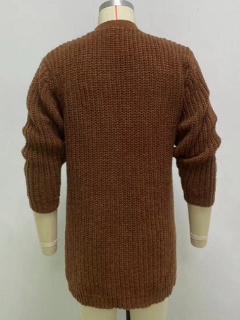 メンズ 衣類 カーディガン メンズ 男性用セーター メンズ カーディガン カジュアル 長袖 ブラック コーヒー ブラウン ファッショナブル