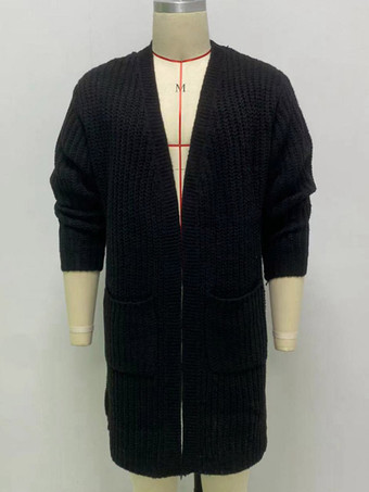 メンズ 衣類 カーディガン メンズ 男性用セーター メンズ カーディガン カジュアル 長袖 ブラック コーヒー ブラウン ファッショナブル