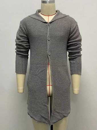 メンズ 衣類 カーディガン 男性用 メンズ セーター メンズ カーディガン ラウンジ 長袖 カーキ グレー 快適