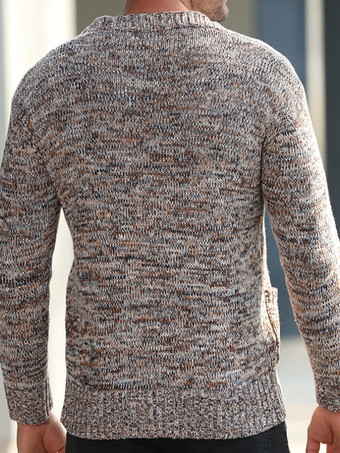 メンズ 衣類 メンズ カーディガン メンズ セーター メンズ カーディガン シンプル 長袖 コーヒー ブラウン コーヒー ブラウン ユニーク