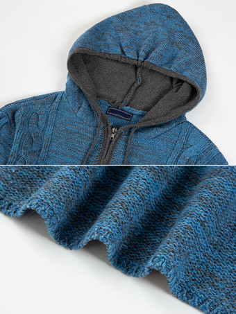 メンズ 衣類 カーディガン 男性用 メンズ セーター メンズ カーディガン シック 長袖 ブルー ブルー スペシャル