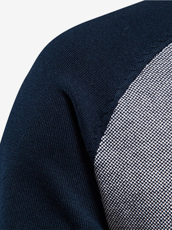 メンズ 衣類 メンズ カーディガン メンズ セーター メンズ カーディガン 快適なストライプ 長袖 スペシャル ダークネイビー ダークネイビー