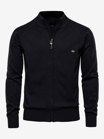 ブラック 紳士服 メンズカーディガン メンズセーター メンズカーディガン シンプル 長袖 カーキ ブラック おしゃれ