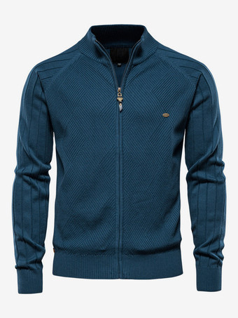 ディープブルー紳士服 メンズカーディガン メンズセーター メンズカーディガン シンプル 長袖 カーキ ブラック おしゃれ