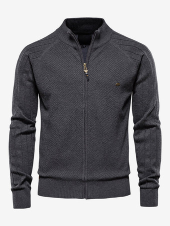 ダークグレー 紳士服 メンズカーディガン メンズセーター メンズカーディガン シンプル 長袖 カーキ ブラック おしゃれ