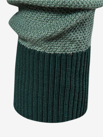 メンズ セーター メンズ プルオーバー ニットウェア ジュエル ネック カラーブロック ウィンター オレンジ ディープ グレー