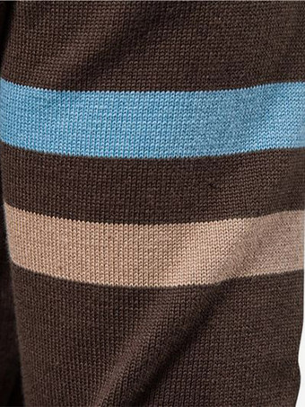 メンズ 衣類 メンズ カーディガン メンズ セーター メンズ カーディガン 快適なストライプ 長袖 ファッショナブルなブラック ブルー