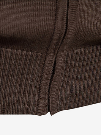 メンズ 衣類 メンズ カーディガン メンズ セーター メンズ カーディガン 快適なストライプ 長袖 ファッショナブルなブラック ブルー