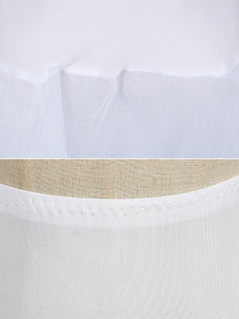 ROCOCO スタイル ロリータ ペチコート ポリエステル ホワイト ロリータ スカート