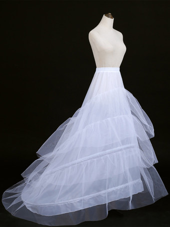 クラシックロリータペチコートポリエステルティアードゴシックロリータペチコート女性の白ロリータアンダースカート