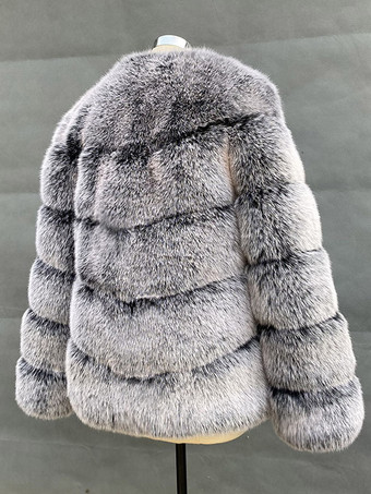 フェイクファーショートコート 冬 エコフレンドリー ファージャケット レディース 2025